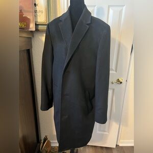 Hart Schaffner Marx Men's Black Trench Coat